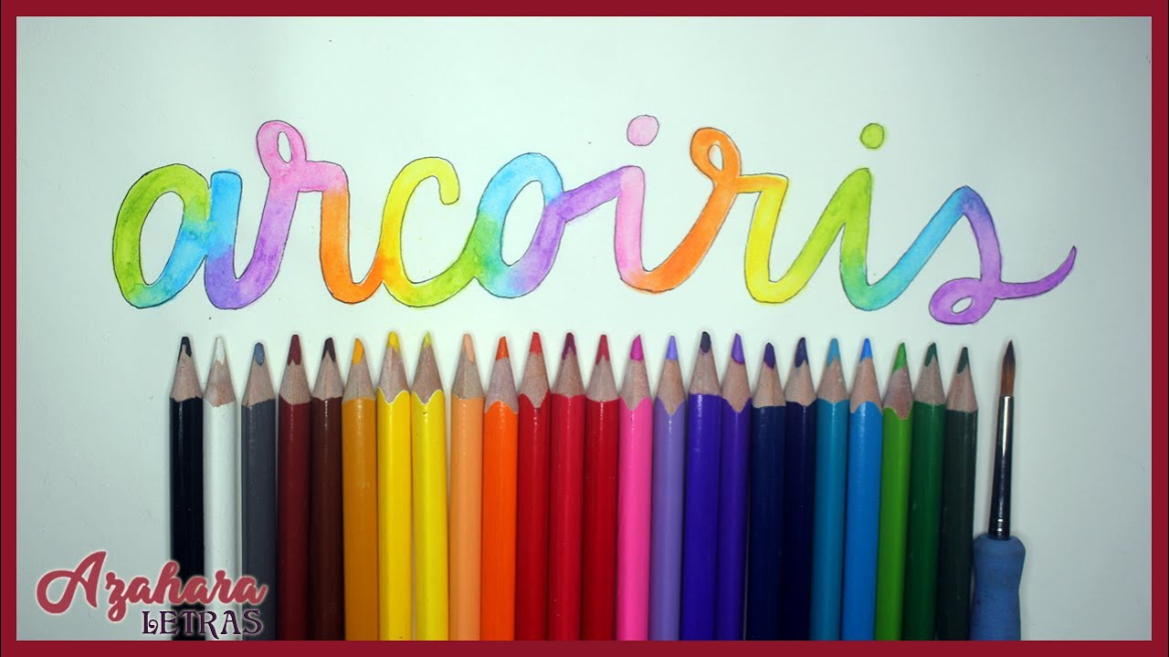 Curso de lettering - Lección 30: Degradado con Lápices de Acuarela ✎🎨🖌