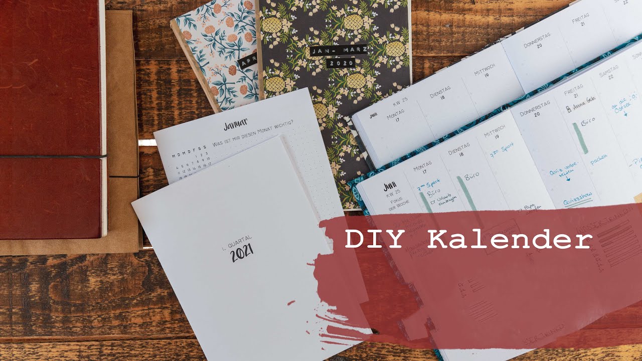 DIY Kalender - selbst ausdrucken und individuell anpassen