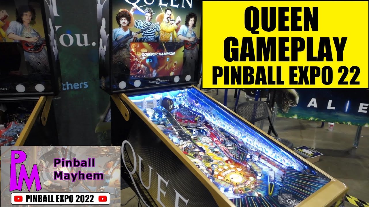 QUEEN - gameplay Expo 2022 - playfield views - Pinball Brothers