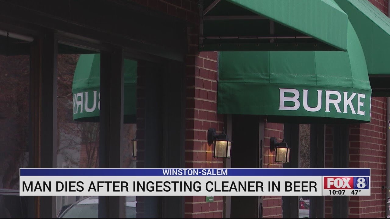 3 poisoned at Burke Street Pub in Winston-Salem after cleaner left in beer lines; 1 dead, friends sa