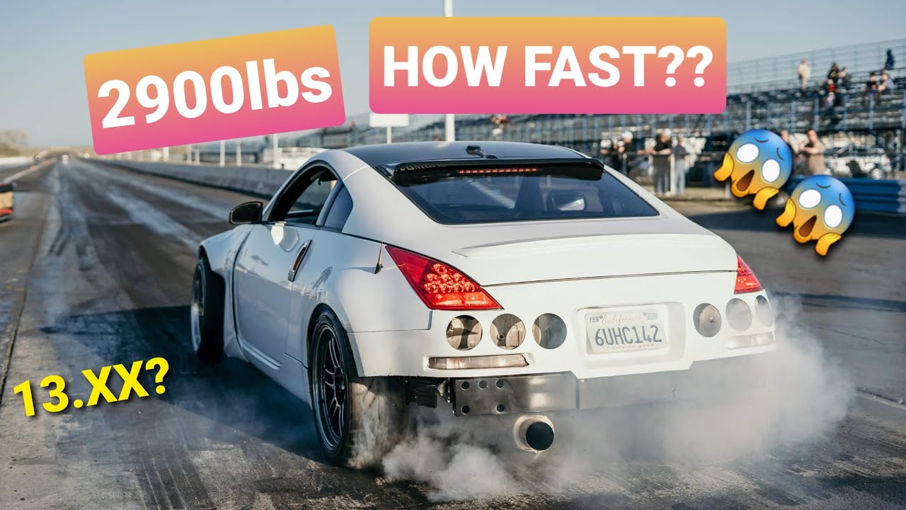 2900lbs 350z quarter 1/4 mile drag racing STOCK DE vq35de LIGHT WEIGHT 350z