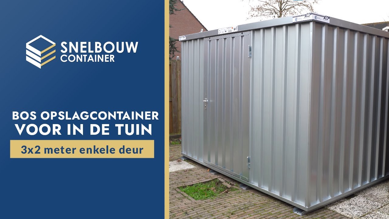 3x2 meter enkele deur bos opslagcontainer voor in de tuin
