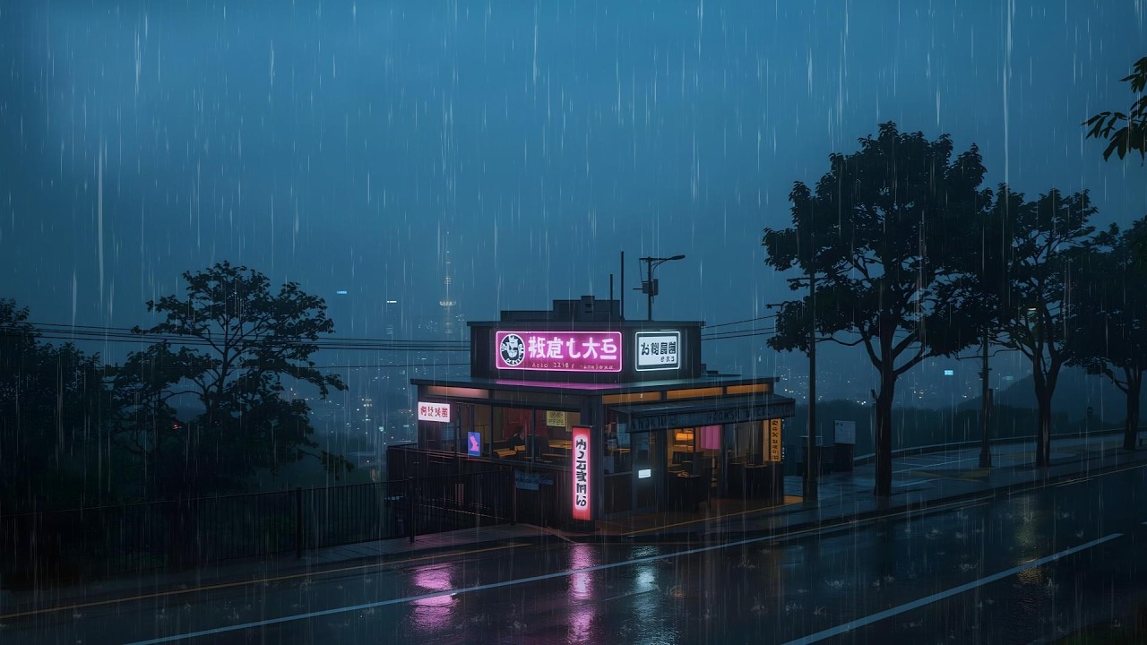 Rainy Tokyo Streets at Midnight 🌧️ | Cozy Lofi for Sleep & Focus