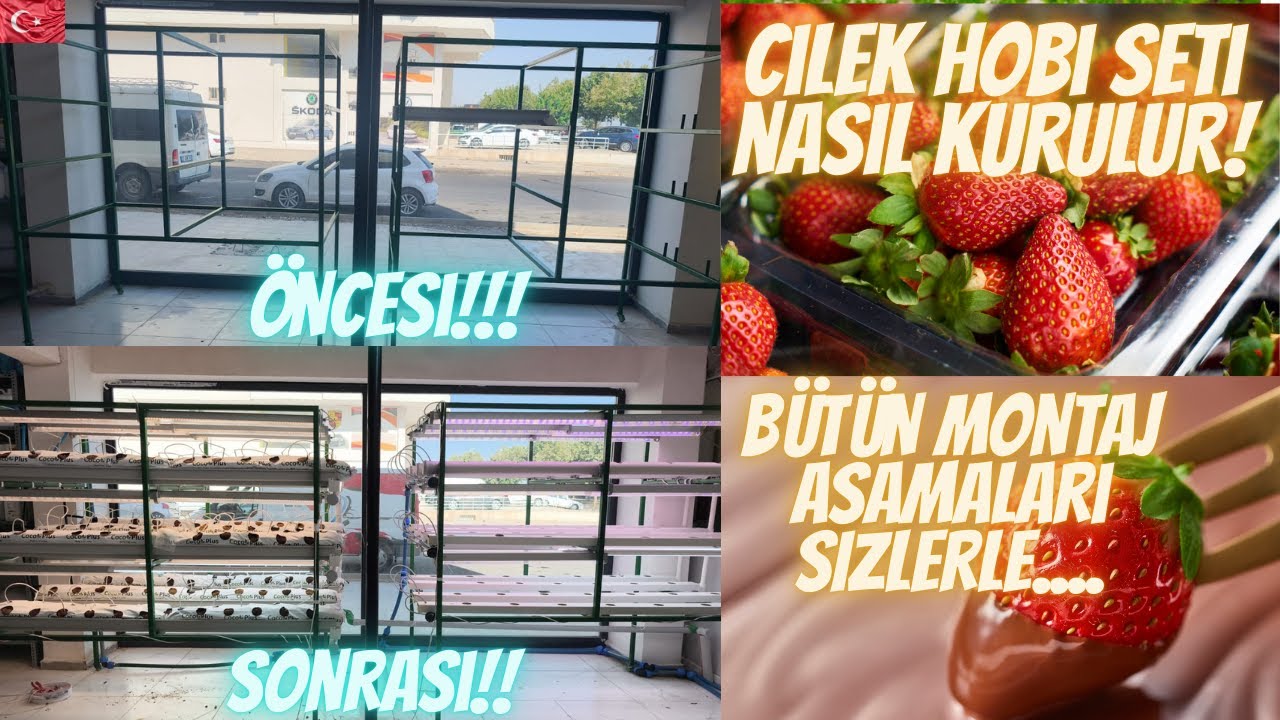 ÇİLEK HOBİ SETİ KURULUM REHBERİ, BÜTÜN AŞAMALARI İLE SİZLERLE.. 