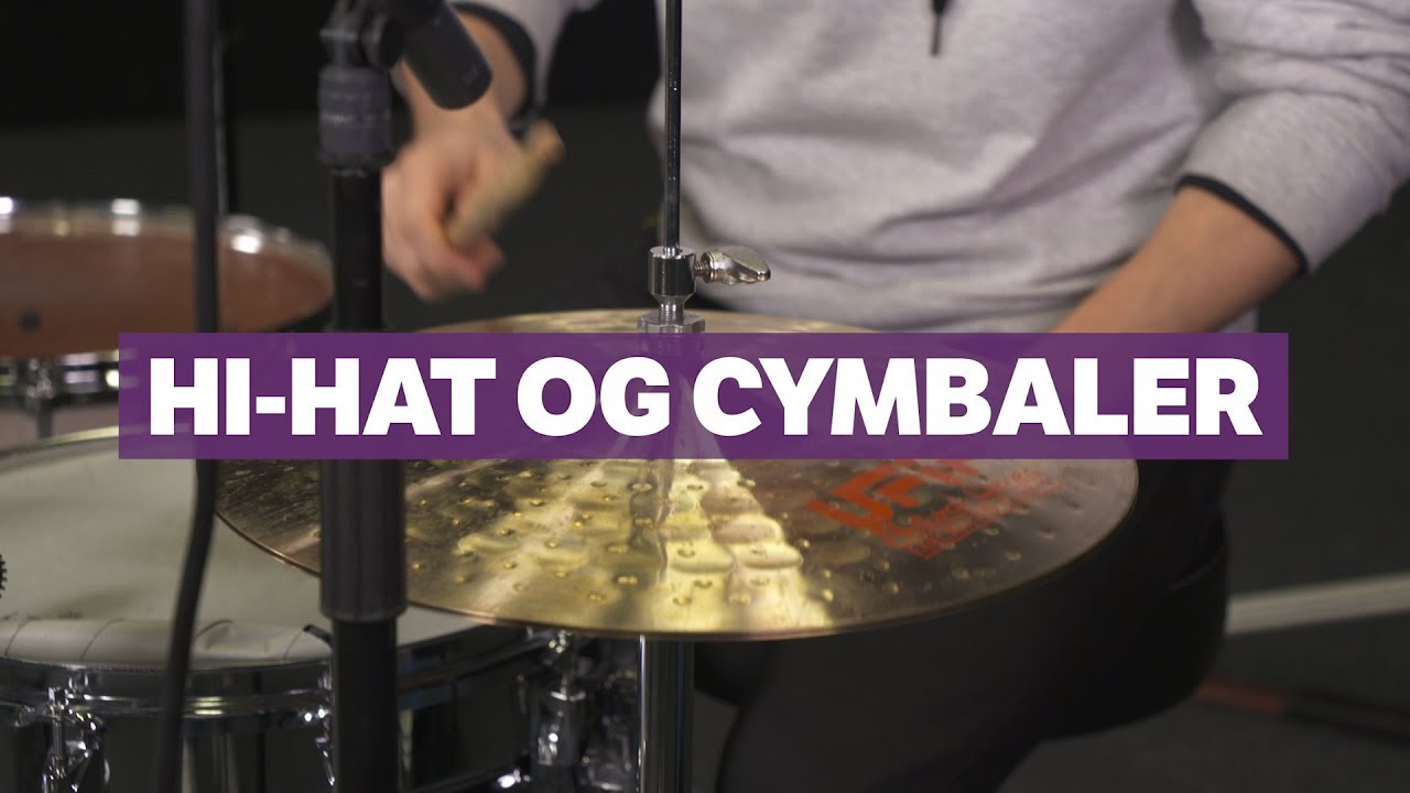 Trommesett: Hihat og cymbaler