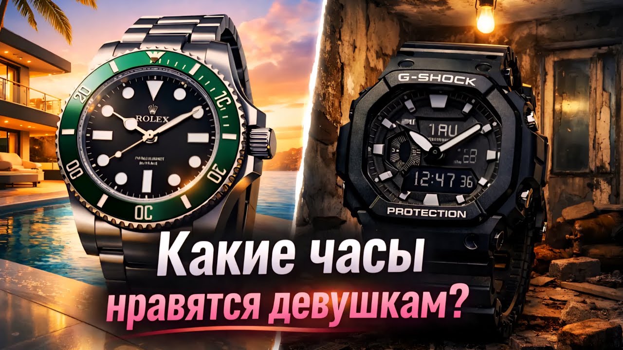КАКИЕ ЧАСЫ НРАВЯТСЯ ДЕВУШКАМ? / РАССКАЗ ДЕВУШКИ /  ПОЧЕМУ G-SHOCK - МУСОР?/ ЧТО КУПИТЬ? / №185