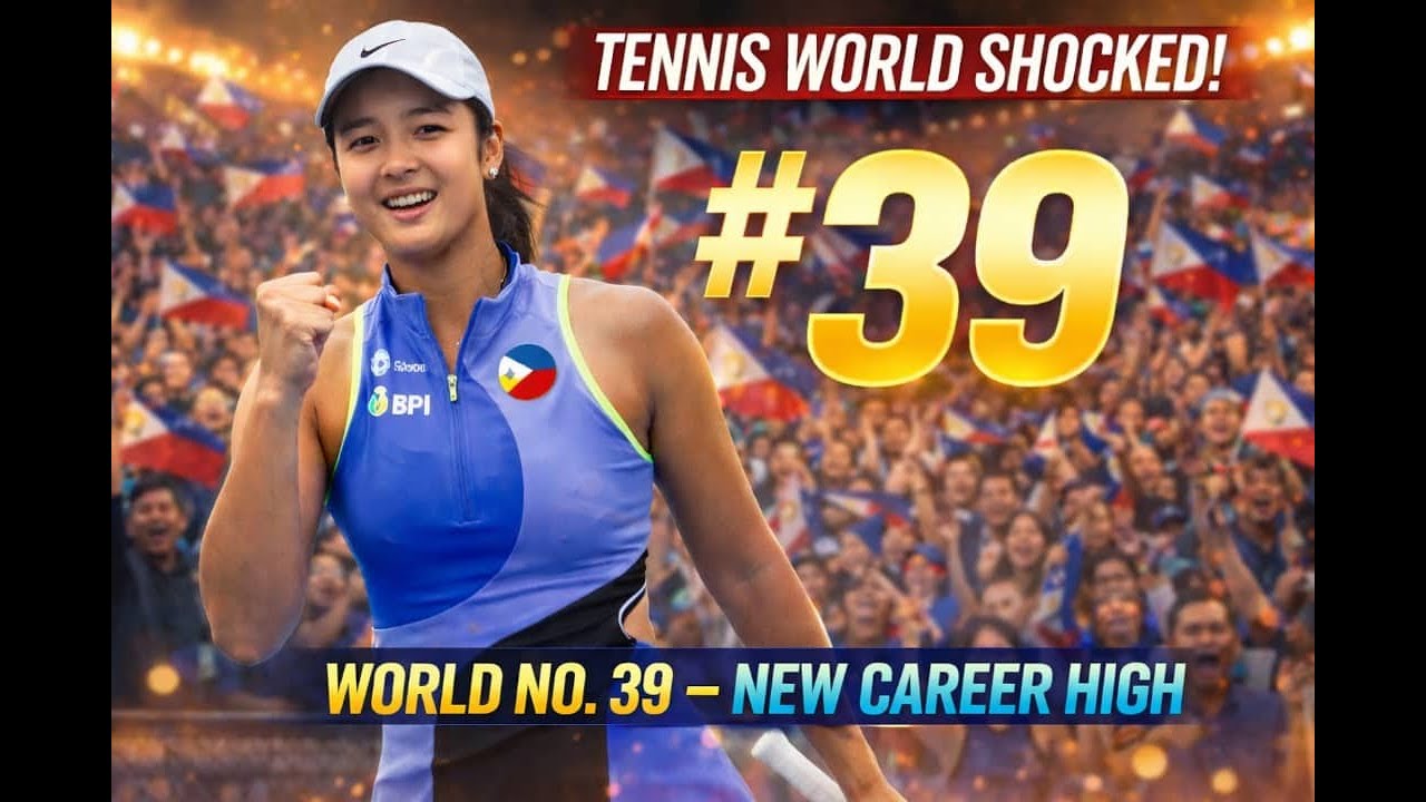 THE TENNIS WORLD STUNNED! Alex Eala Rockets to World No. 39 — WTA Career High Breakthrough 🔥🎾