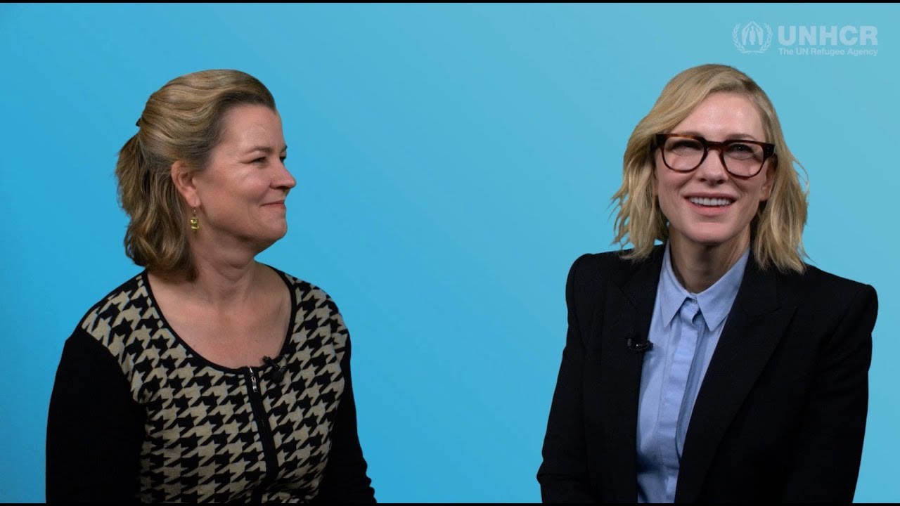 UNHCR Goodwill Ambassador Cate Blanchett interviews Kelly Clements, UNHCR's highest ranking woman.