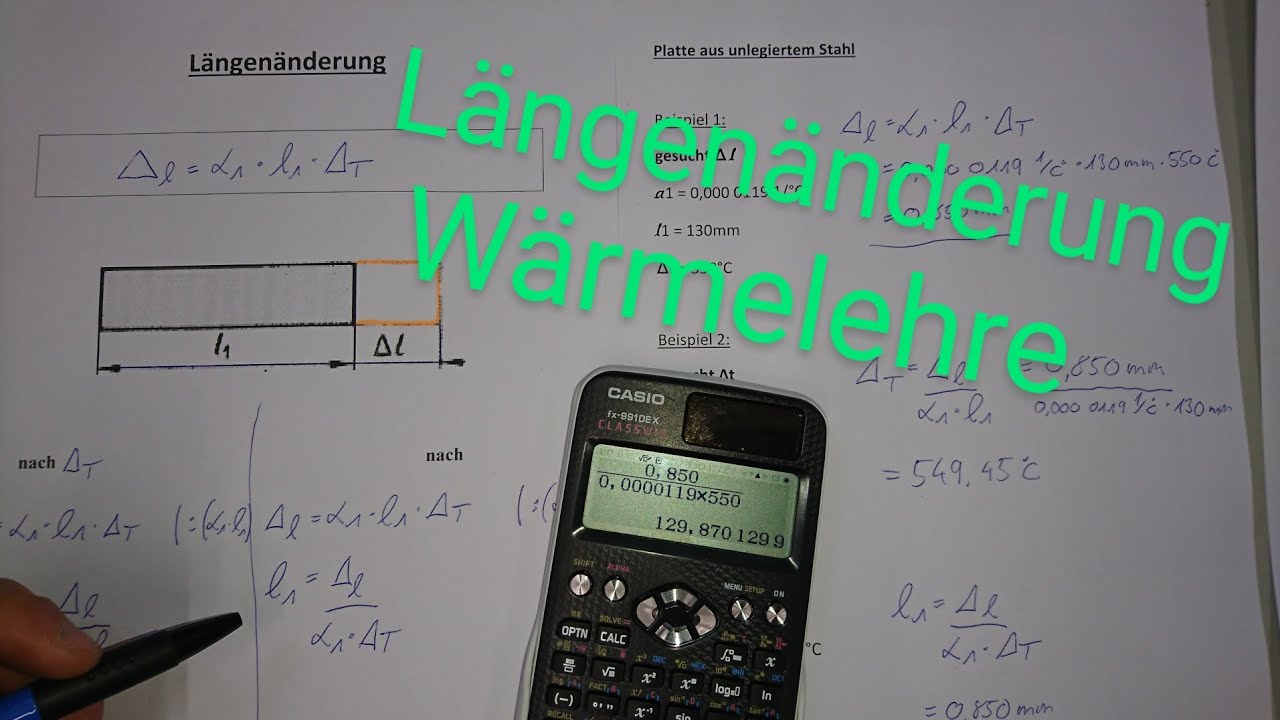 Längenänderung, Wärmelehre | Dave Seller