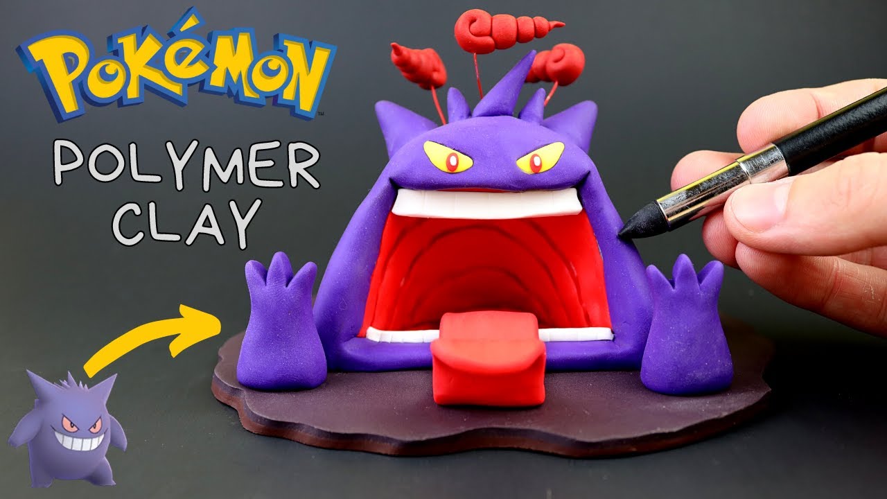 Gigantamax Gengar (Pokemon) - Polymer Clay Tutorial