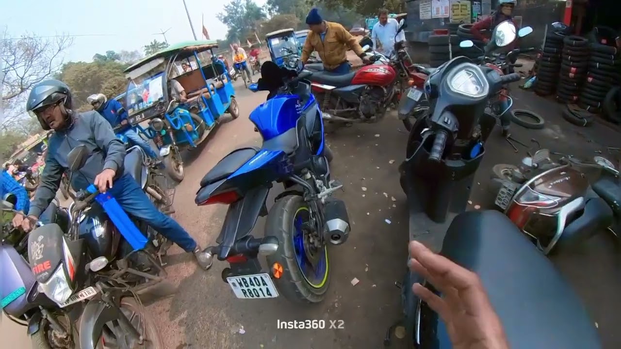 My first vlog... Yamaha R15v3 finally Tire change Kar diya 