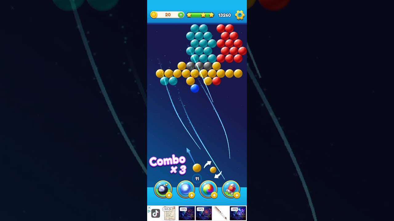 bubble Shooter relaxing level 3