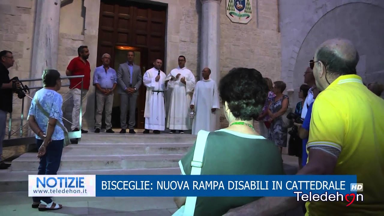 BISCEGLIE: NUOVA RAMPA DISABILI IN CATTEDRALE