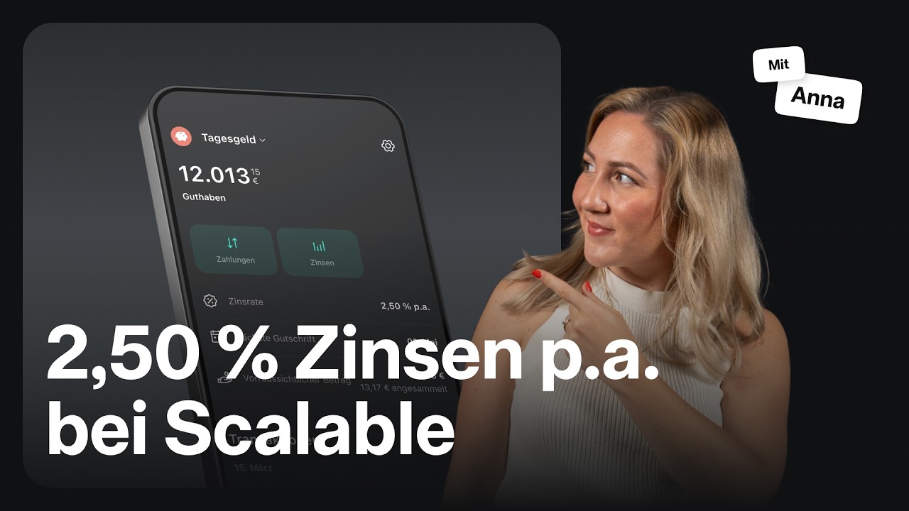 Das neue Scalable Tagesgeld: So sicherst du dir 2,50 % Zinsen p.a.