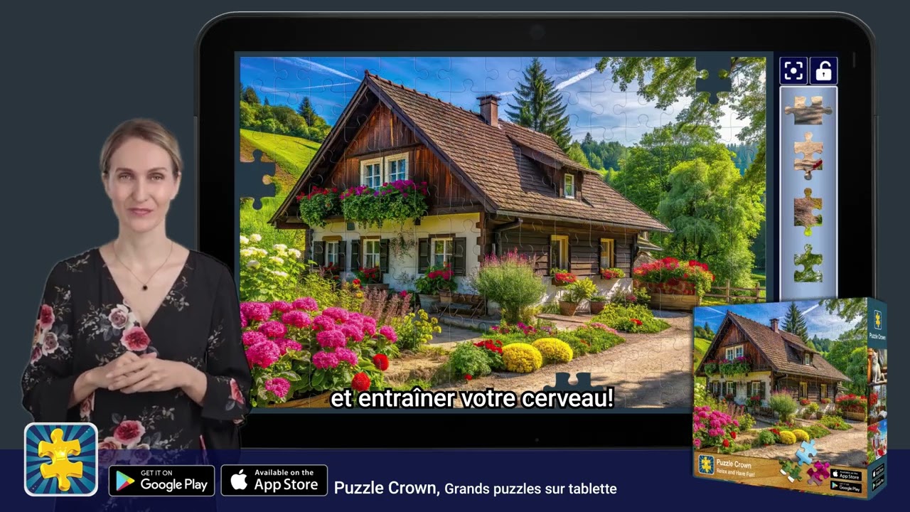 Puzzle Crown, Grands puzzles pour adultes et seniors #jigsawpuzzle #jigsaw #puzzle C-N_French