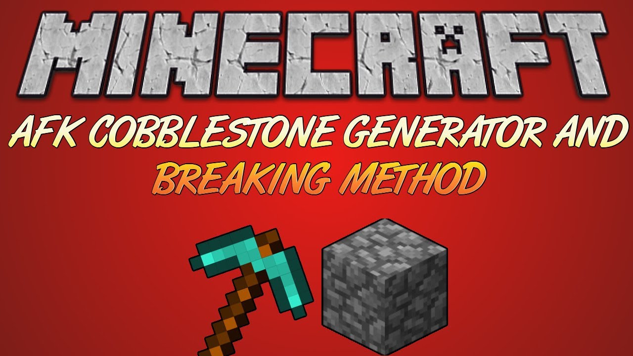 AFK Cobblestone Generator and Breaker Method [No Redstone!]