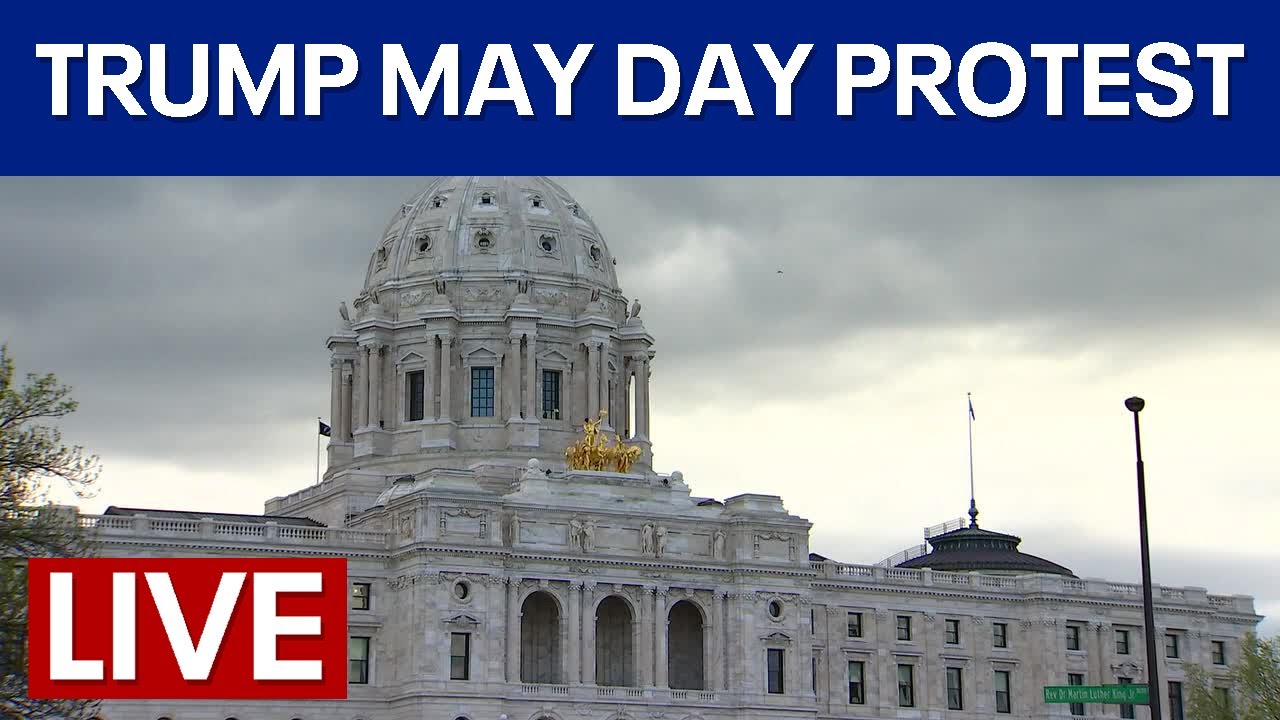 LIVE | May Day rally protests Trump, Musk at Minnesota Capitol