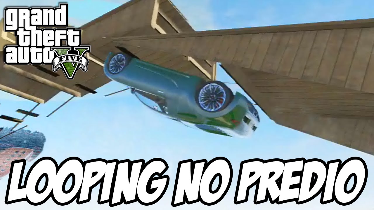 GTA V - Looping no topo do prédio TEM ATÉ METEORO NA CORRIDA