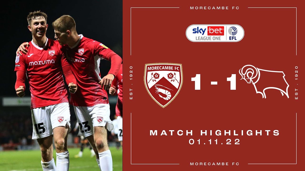 Highlights | Morecambe 1 Derby County 1