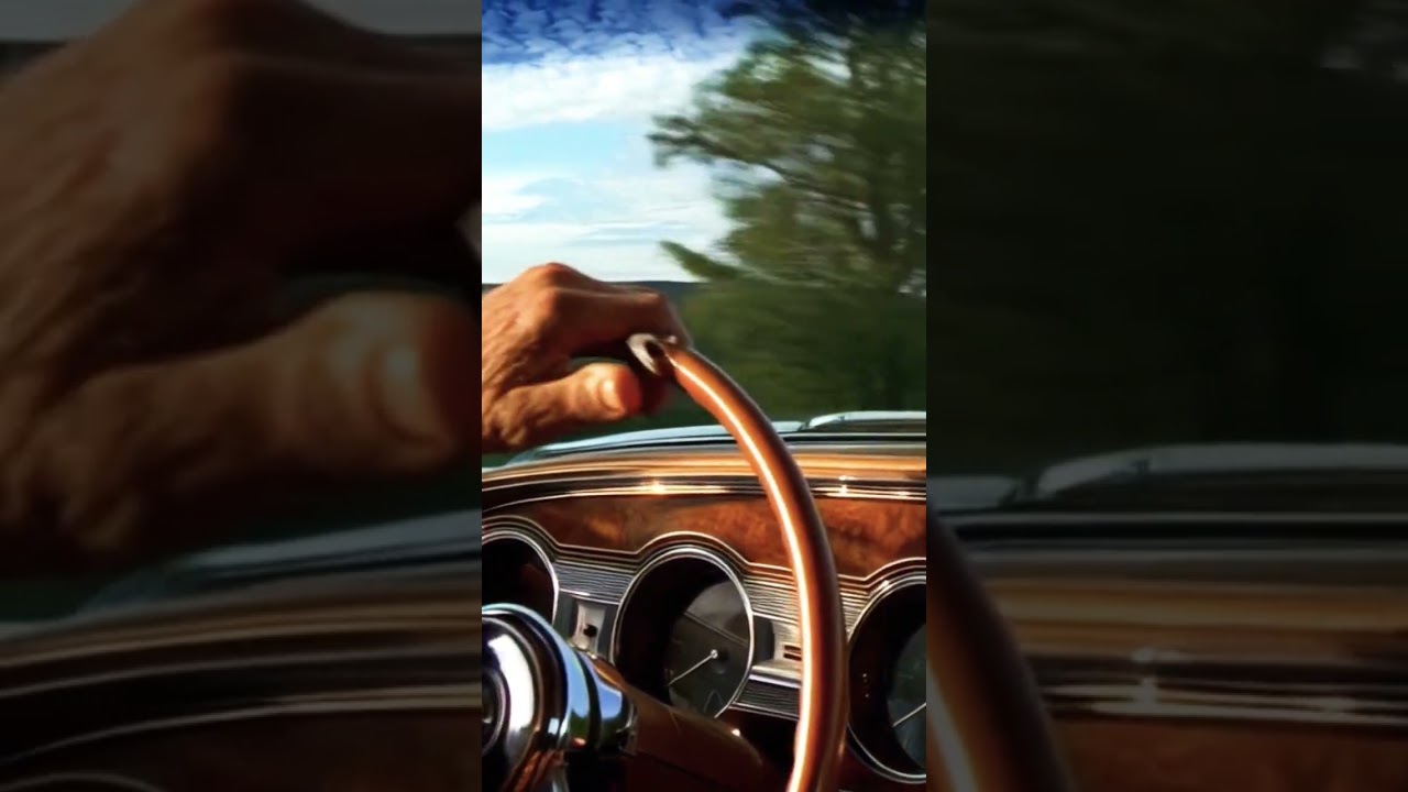 American in a classic car in 1990. #ai #car #america
