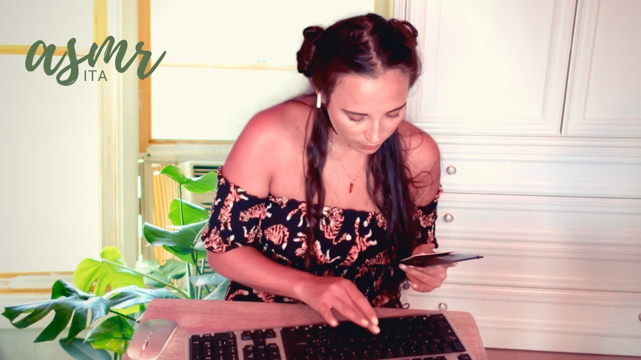 👩‍💻ASMR ITA👩‍💻 Ti iscrivo all'università 👩‍💻Suono tastiera #ASMRkeyboard 👩‍💻 Soft Spoken