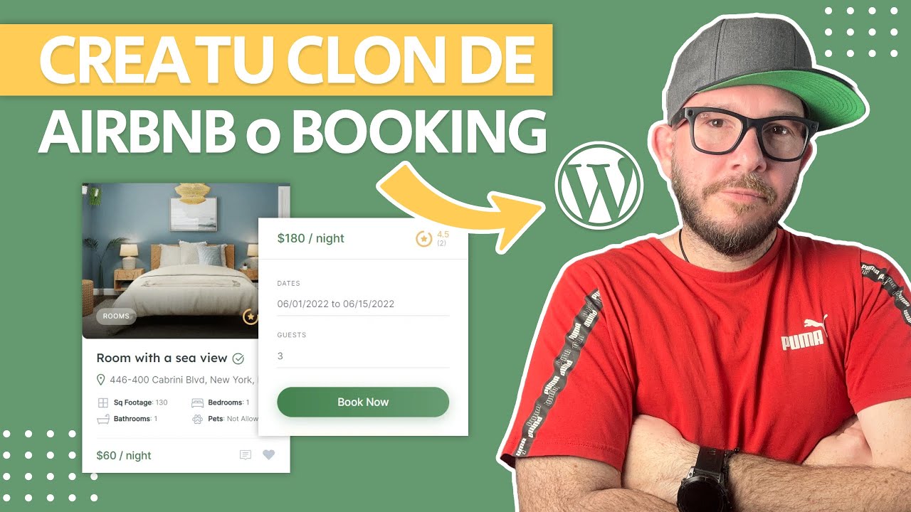 Crea tu PROPIO AIRBNB o BOOKING con WordPress ✅ Tu Sitio web de RESERVAS en 10 MINUTOS