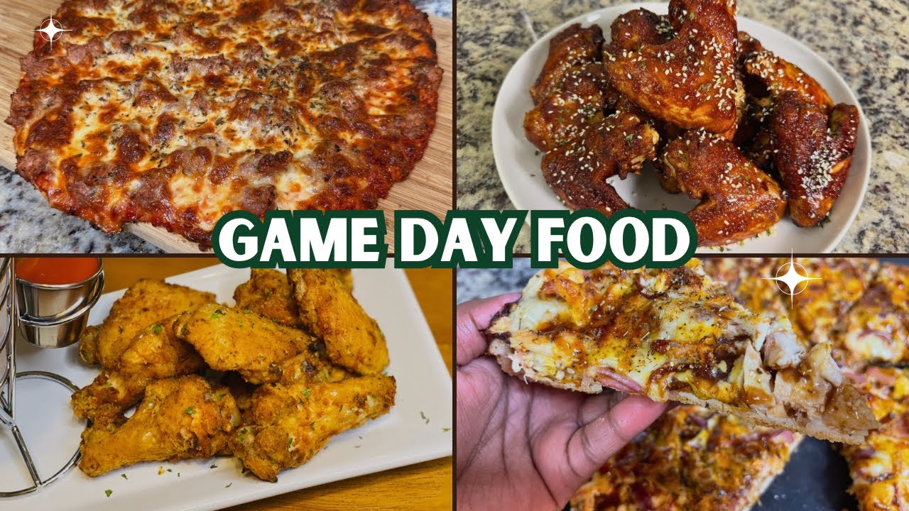 Super Bowl Game Day Food Ideas | Air Fryer Wings | Chicago Tavern Pizza | Easy Snacks 