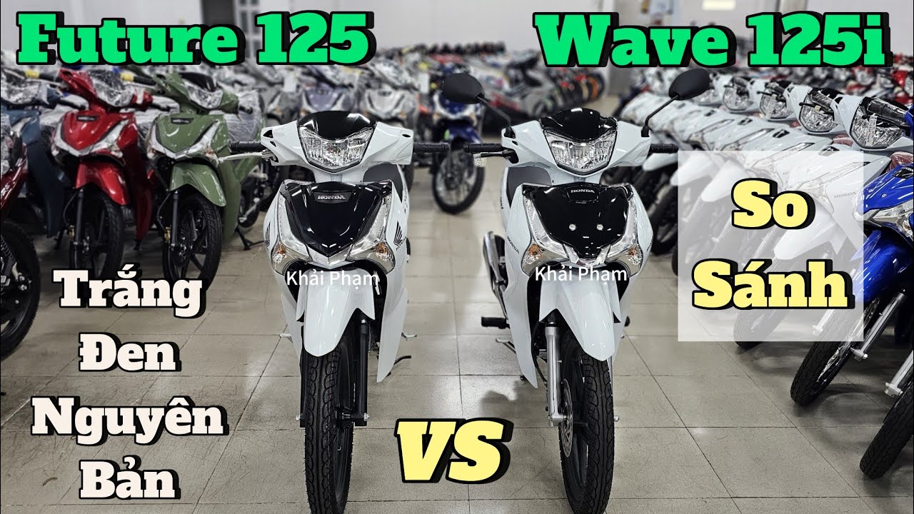 02 mẫu xe hot nhất: Wave 125i 2025 & Future 125 màu Trắng Đen nguyên bản. Khải Phạm #wave #future