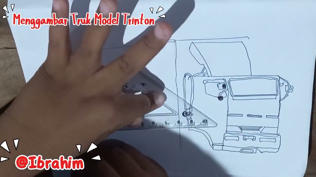 Memggambar Truk Box Model Trinton