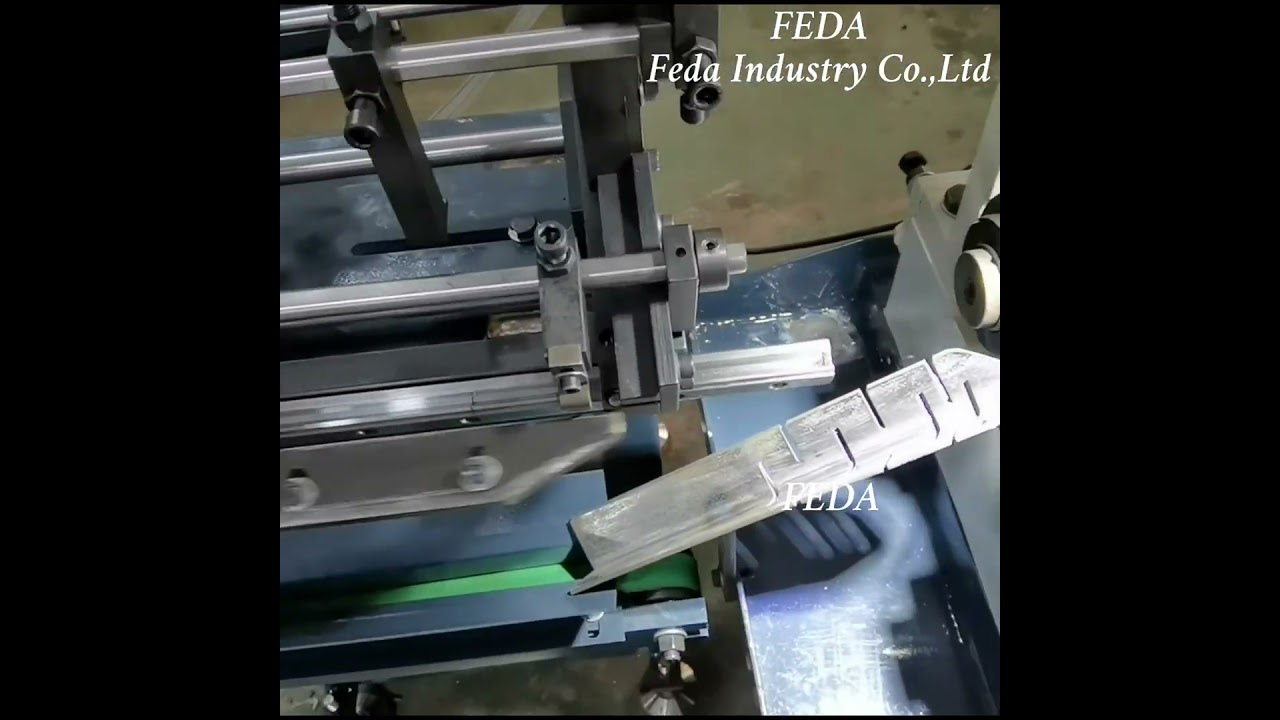 FEDA automatic thread rolling machine with automatic feeder used for making external thread on rods