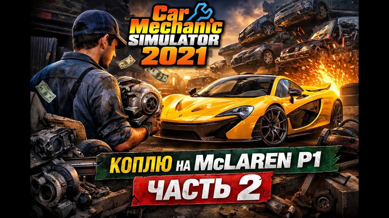 КОПЛЮ НА McLaren P1 ТОЛЬКО С АВТОРАЗБОРКИ  ЧАСТЬ 2  Car Mechanic Simulator 2021