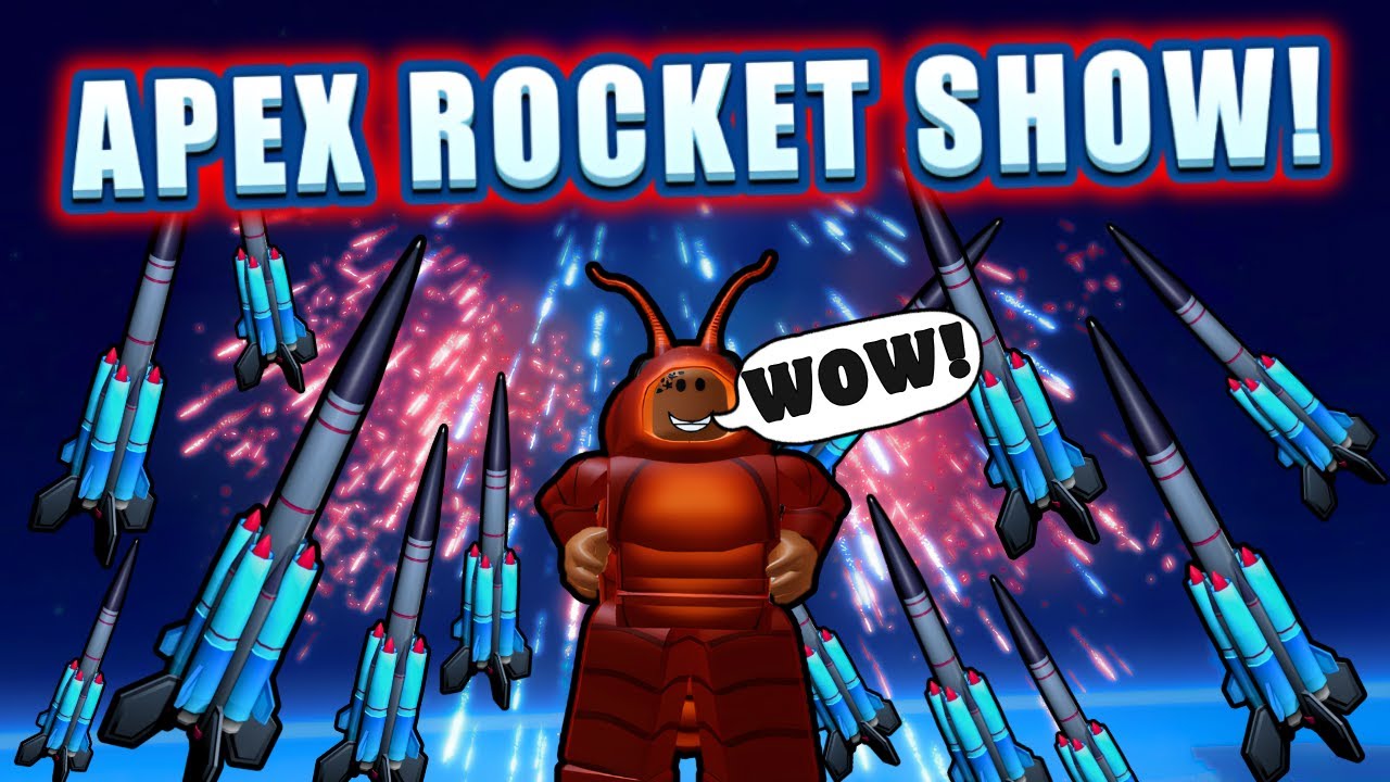 CRAZY APEX ROCKET SHOW! (Fireworks playground) Roblox.