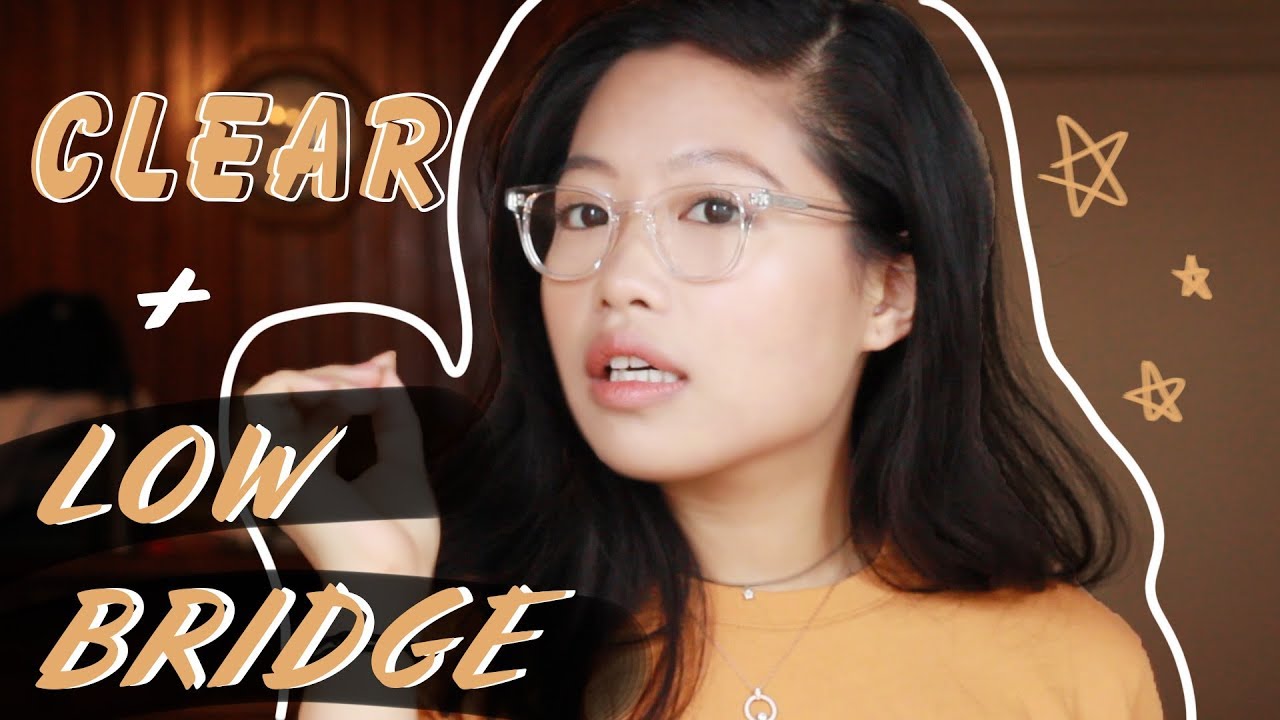 Warby Parker At Home Try-On! 🤓 CLEAR & LOW-BRIDGE Styles
