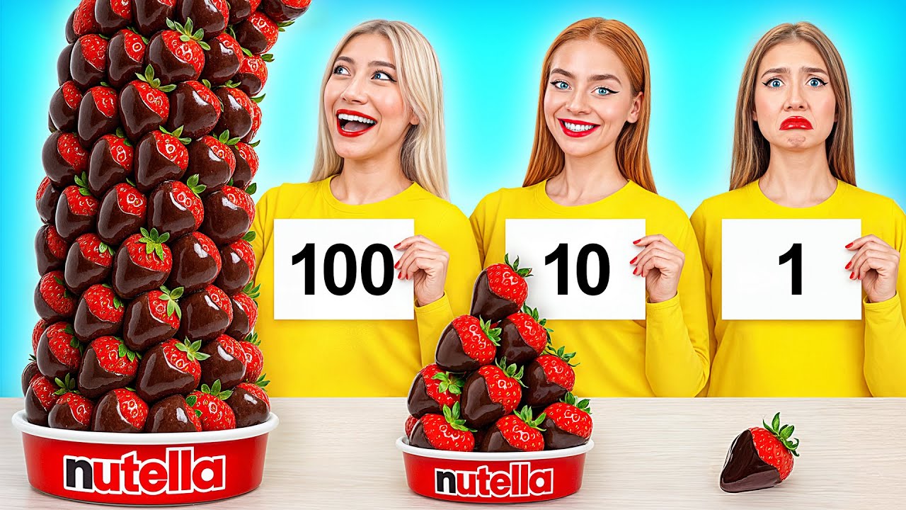100 Слоев Еды Челлендж | Сумасшедший Челлендж от Super Hyper DO
