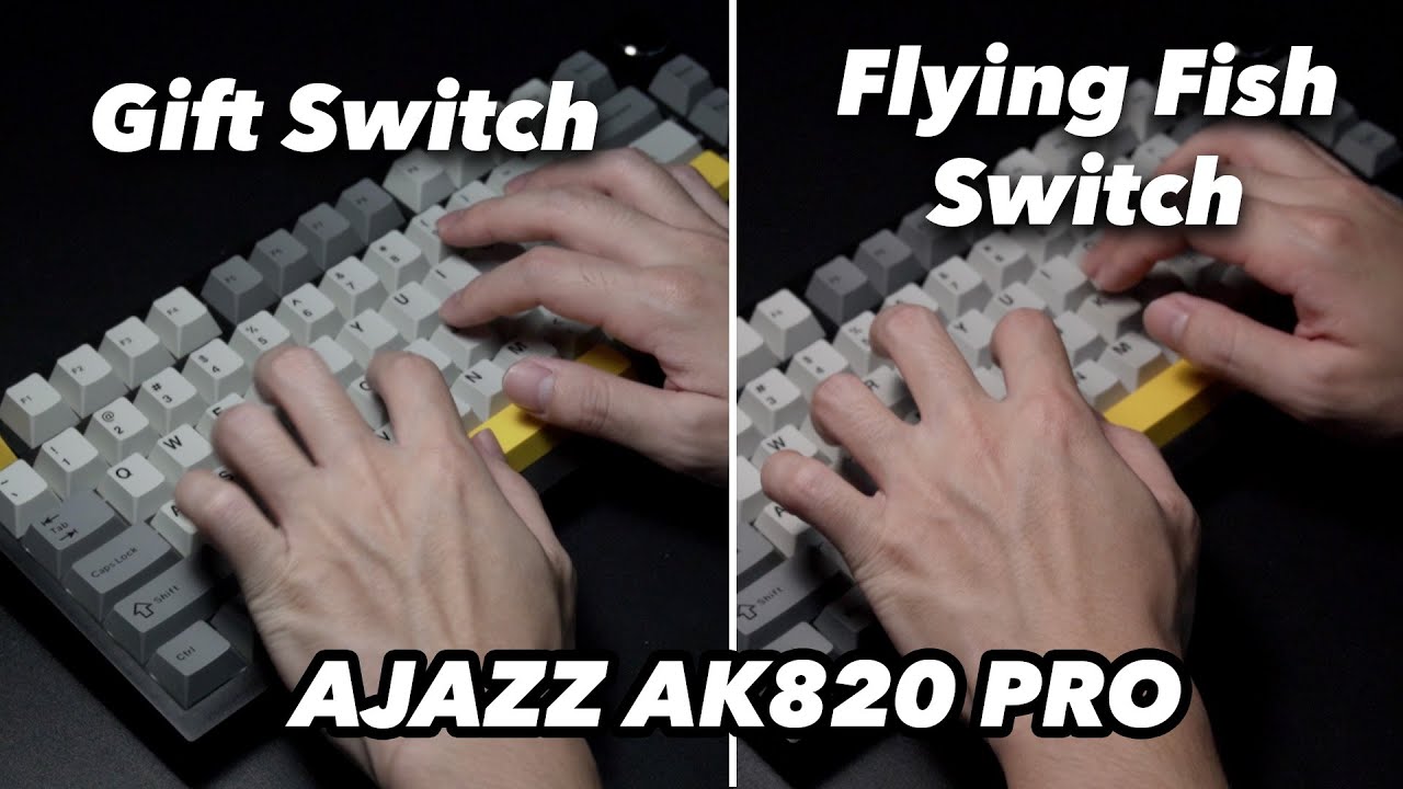 Ajazz Gift Switch vs Flying Fish Switch (Ajazz AK820 Pro) | Sound Comparison and Review