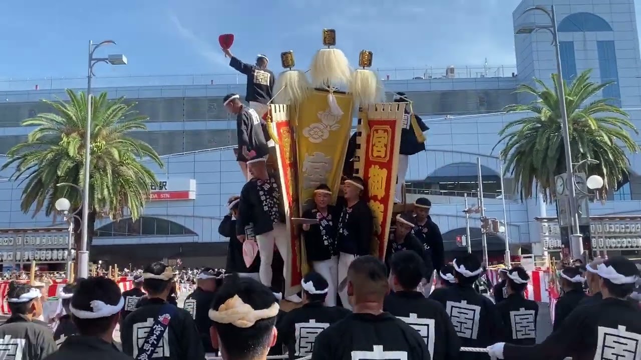 【Vlog】宮本町 1/2 令和4年度岸和田だんじり祭 第2回試験曳き【地元】【1人旅】