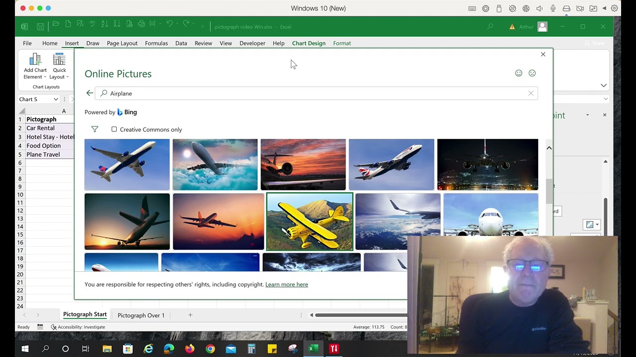 Create an Excel Pictochart/Pictograph