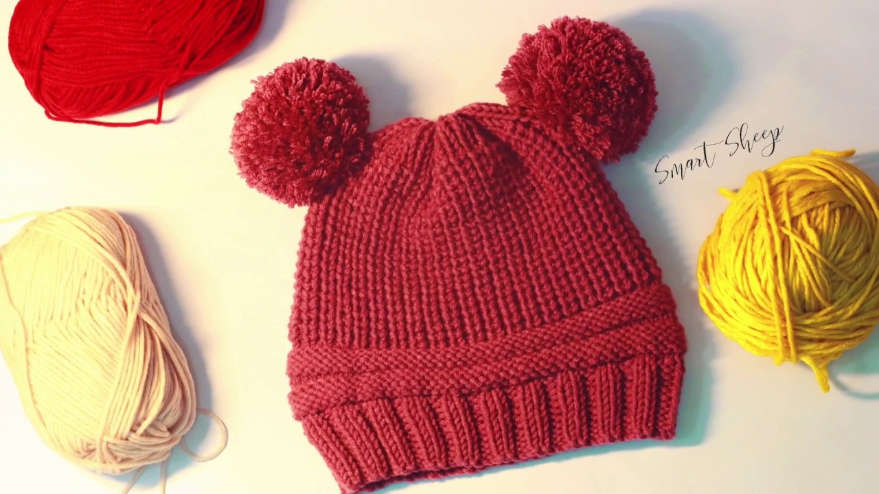 DIY | How To Knit A Pom Pom Hat For Baby