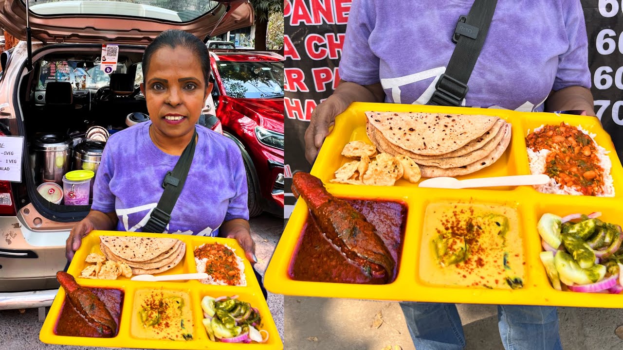 Super MoM बनके खुद कमाया 😳😳 Wagnor Car में बेचती है घर जेसा खाना 😱😱 ॥street food