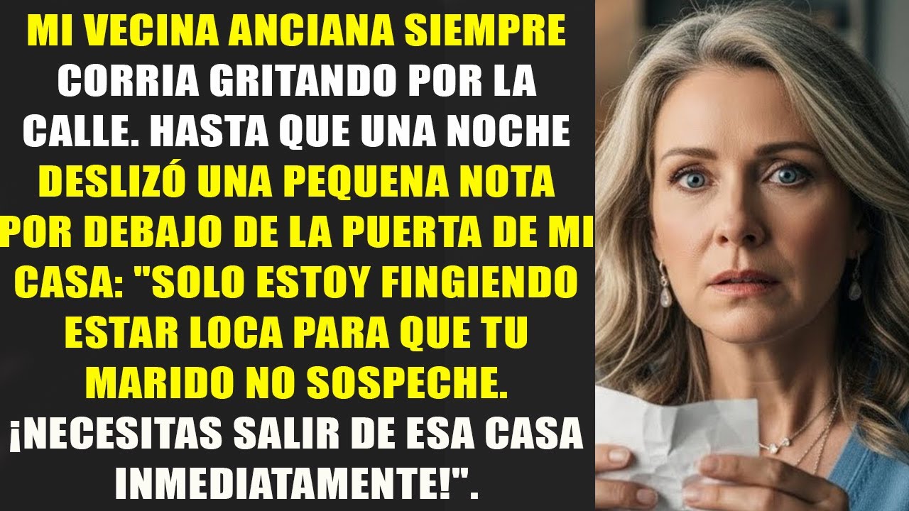 Mi vecina me envió una nota  “Mire la cámara de seguridad y sálvese de inmediato”  No esperaba esto