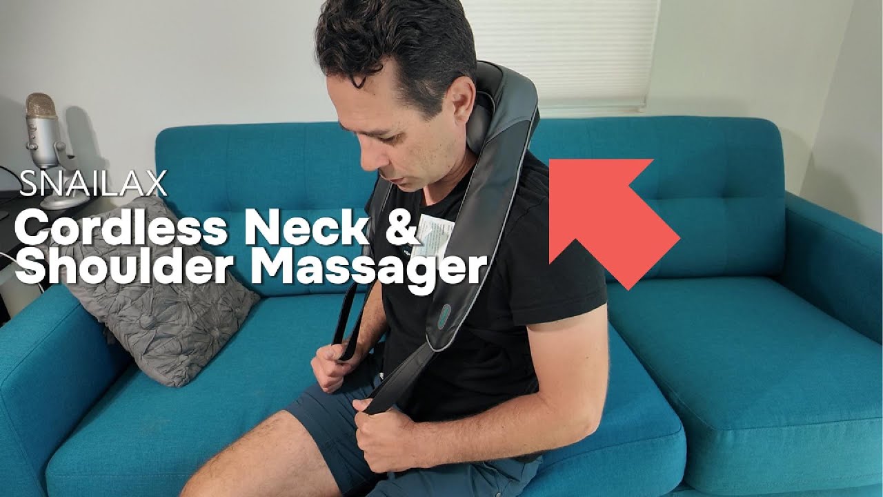 Snailax Cordless Neck Shoulder Massager Demo and Review