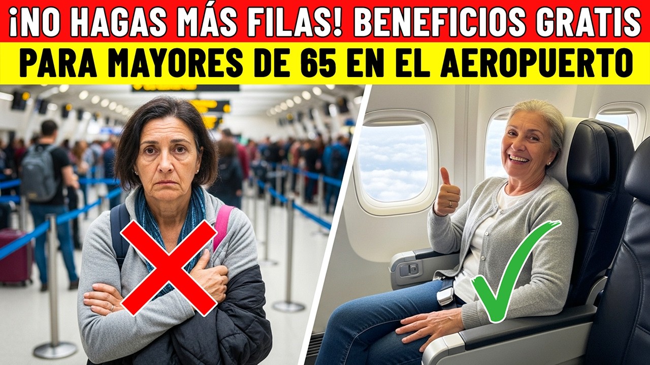 Si tienes +65 años, NO subas a un avión sin saber esto (Trucos y Derechos) 🛑
