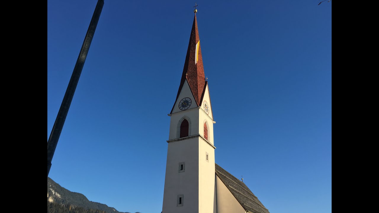 Kramsach/Vold&ouml;pp (A-KU) - Pfarrkirche zum hl. Nikolaus - Stundenschlag, Glocke 2 und Vollgel&auml;ute