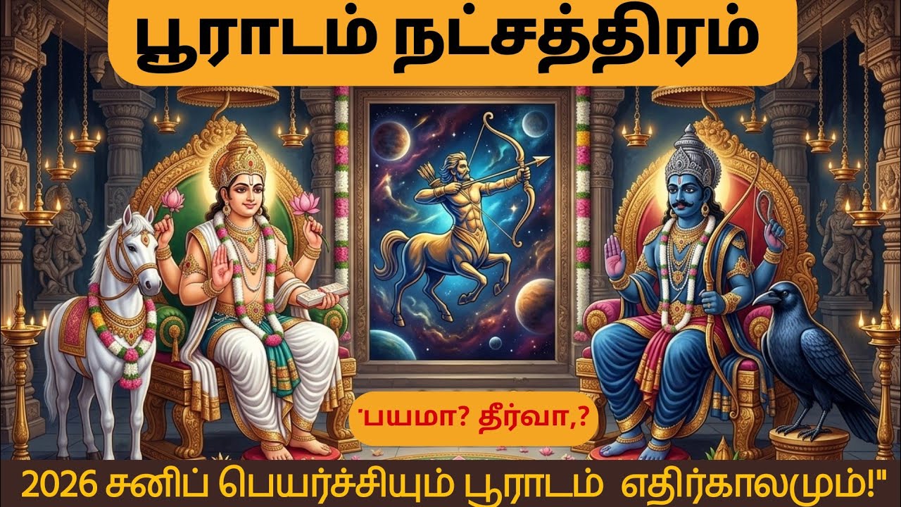 பூராடம் நட்சத்திரம் 2026 சனி பெயர்ச்சி பலன் #sagittarius 