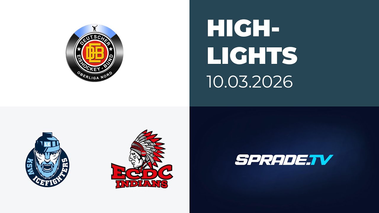 10.03.2026 - Highlights - KSW IceFighters Leipzig vs. ECDC Memmingen Indians