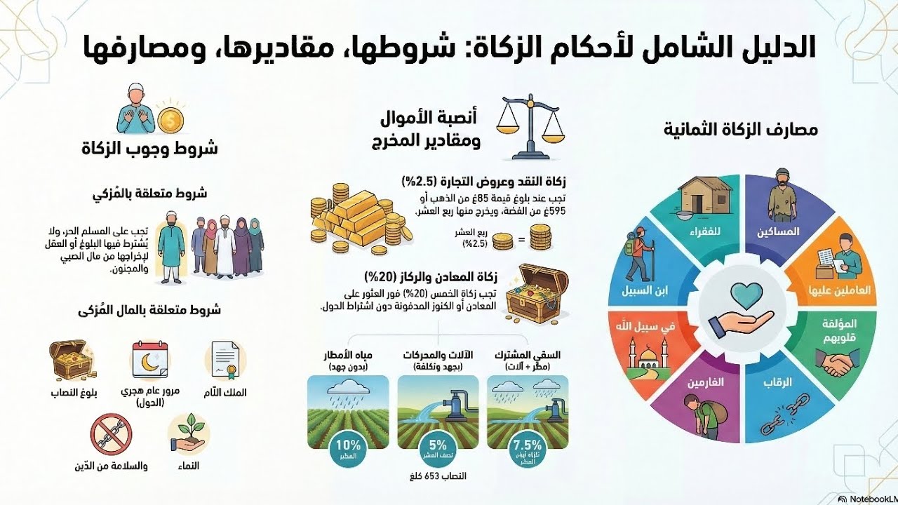 تلخيص درس الوحدة | من العبادات : أحكام الزكاة #القرآن_الكريم #المصحف #viral #كتاب #السنة_النبوية 