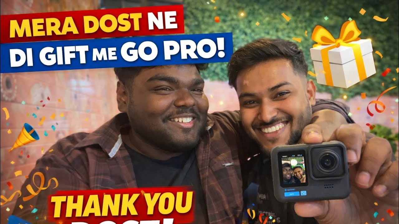 Dost Ne GO PRO Gift Kiya 😲 | Mumbai Reunion | Food Vlog + Bike Ride