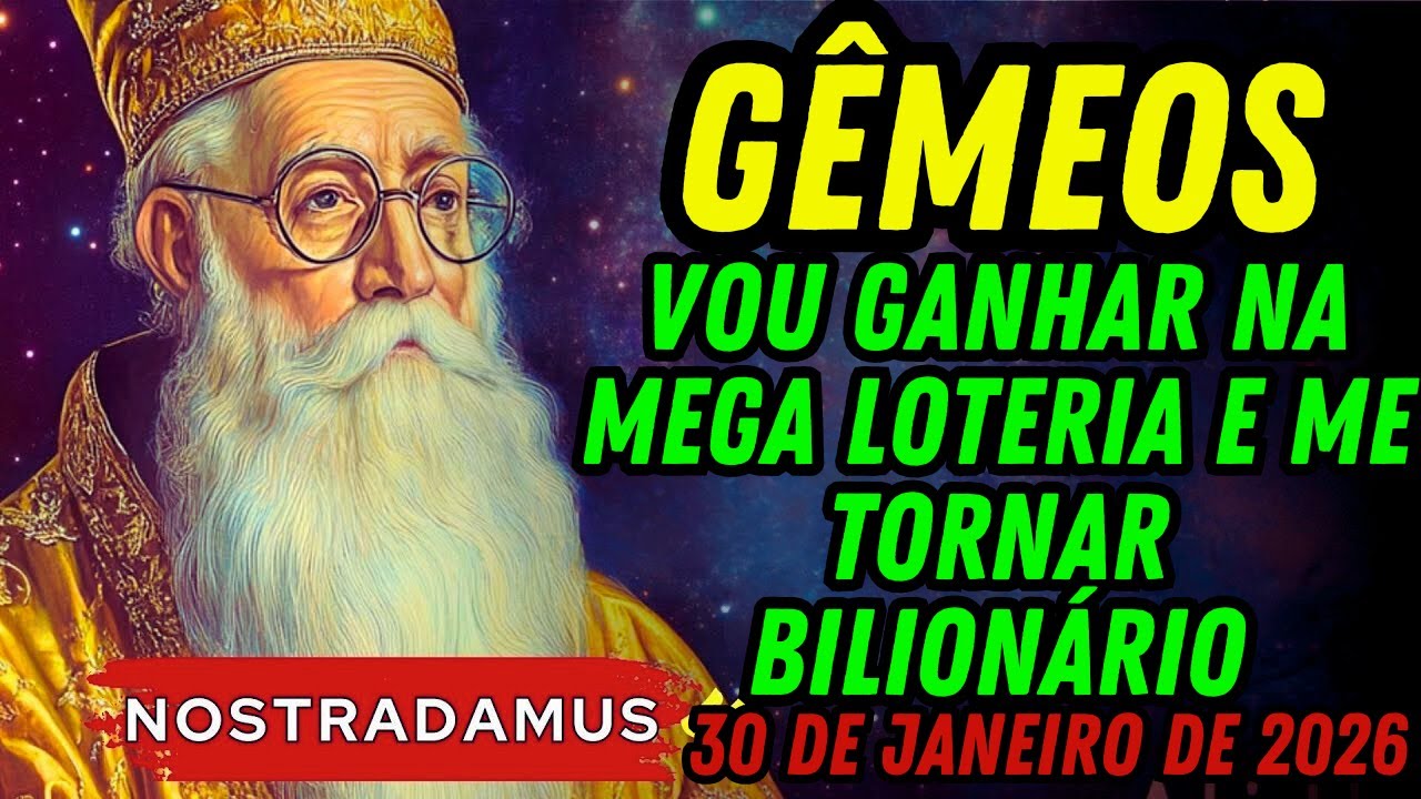 GÊMEOS ♊ Esta Palavra Sagrada Ativa a Riqueza💰 em 30 de janeiro de 2026 | Mensagem do Universo 💰