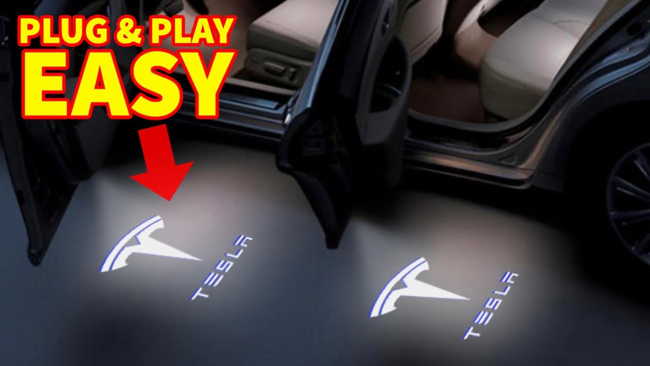 How to Install TESLA Door LOGO LEDs (Even If You Don't Have Puddle Lights)