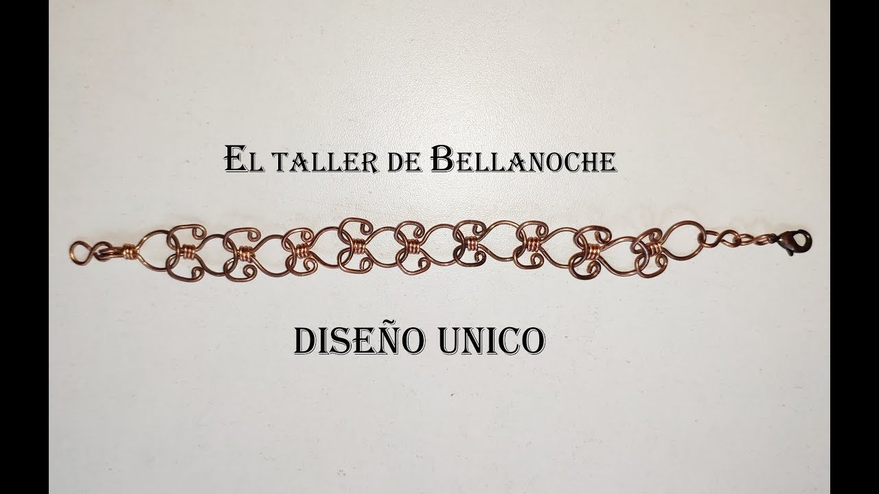 HOW TO MAKE A COPPER BRACELET WITH JUG LINK-COMO HACER UNA PULSERA DE COBRE CON ESLABON DE JARRA